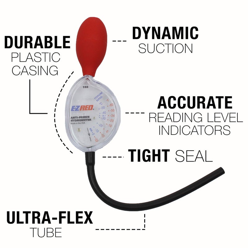 E-Z Red EZRED SP102 Anti-Freeze Hydrometer Coolant Testing - Image 2